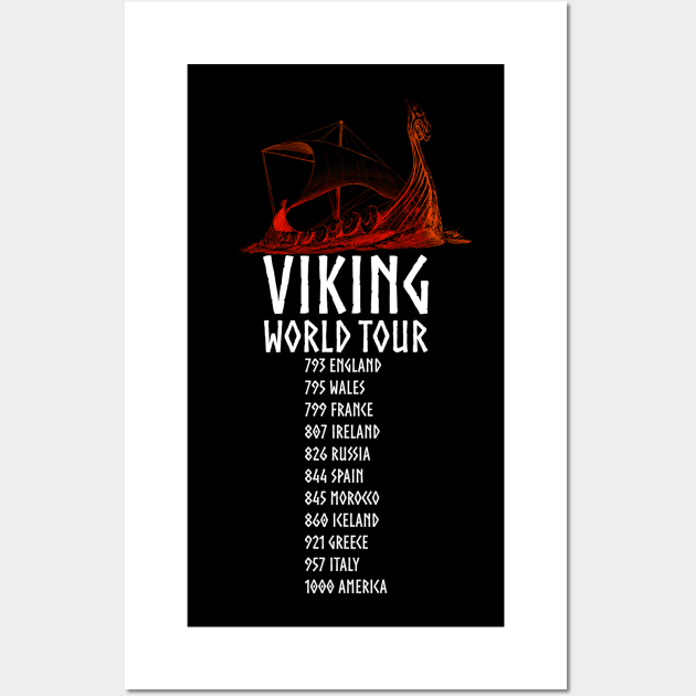 Viking World Tour Wall Art by Styr Designs